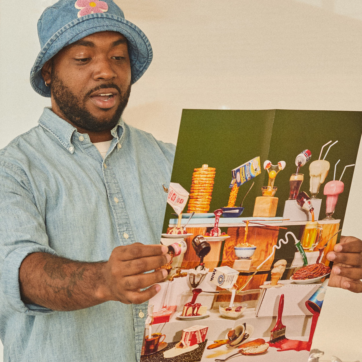 Oops Puzzle | Le Puzz | 500 Pieces: Oops is an homage to one of our favorite oddities — Frozen Moments! These wonderfully weird fake food objects are a moment frozen in time. We even tracked down their original creator Geoffrey Rose (see back of box for an exclusive interview).